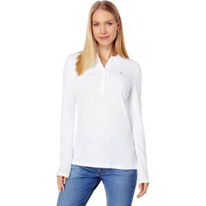 Tommy Hilfiger Original Long Sleeve Polo in Bright White, NWT!